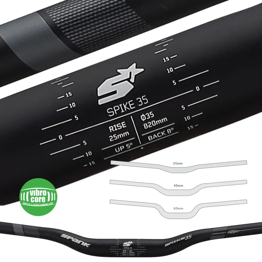 SPANK SPIKE 35 VIBROCORE Rise 40mm 820mm Červená řídítka