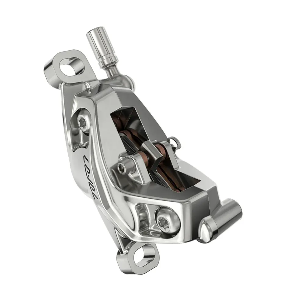 SRAM LEVEL ULTIMATE STEALTH 4pístová přední brzda Stříbrná
