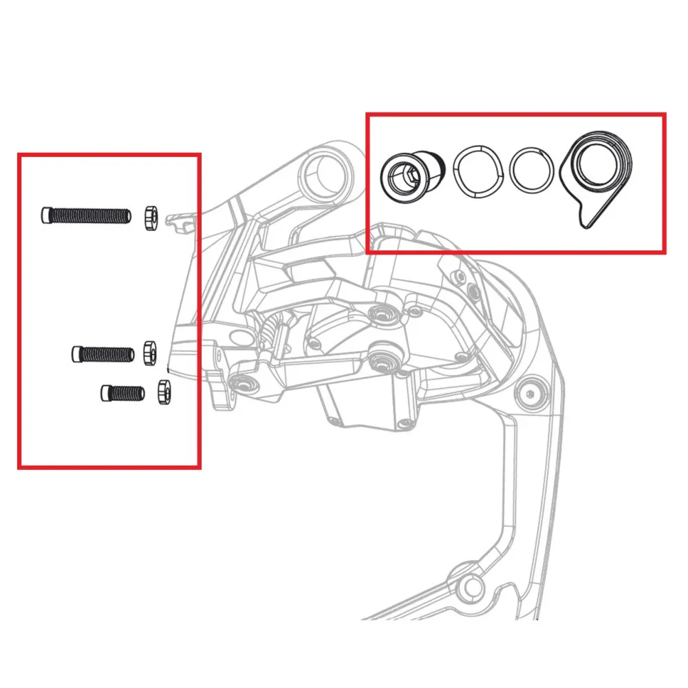 SRAM RED AXS E1 Max 36T zadní přehazovačka Tahový šroub