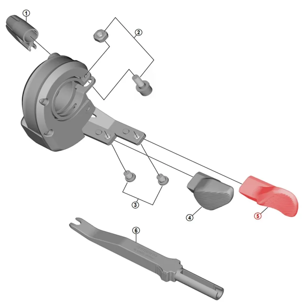 Tlačítko B pro SHIMANO XT Di2 levé řazení SW-M8050 #Y0B300002