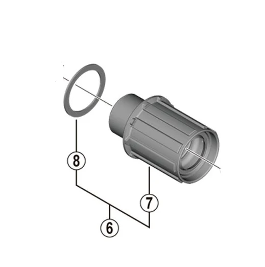 Těleso volnoběžky SHIMANO FH-RS470/171 Typ Shimano HG