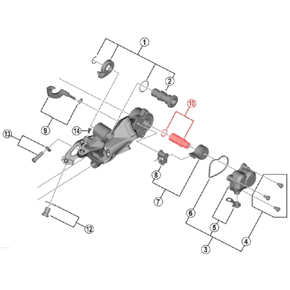 Čep těsnění zadní přehazovačky 11/12V SHIMANO XTR M9120/M9000/XT M8000/SLX M7000