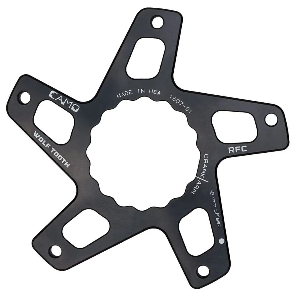 WOLF TOOTH CAMO M8 Raceface Cinch Direct Mount Offset -8mm Black hvězda klikové sady