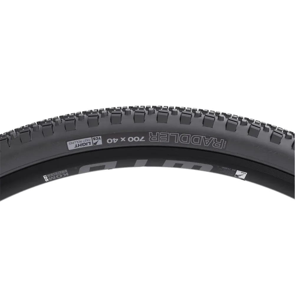 WTB RADDLER TCS LIGHT FAST ROLLING DUAL DNA SG2 700x40c Bezdušová pneumatika připravená na použití se zesílenou černou barvou