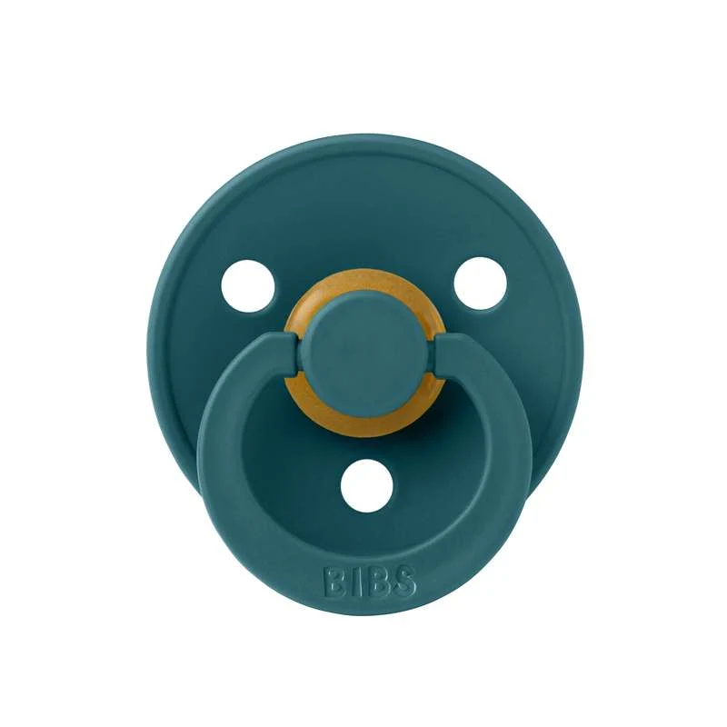Bibs Kulatý Colour Dudlík - vel. 1 - přírodní guma - Lesní jezero