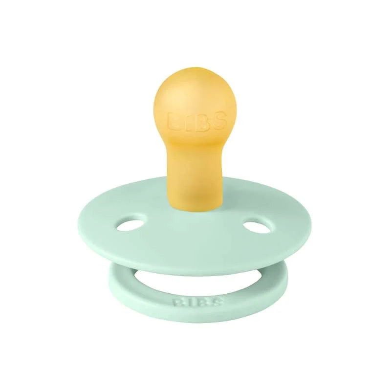 Bibs Kulatý Colour Dudlík - vel. 1 - přírodní guma - Nordický Mint