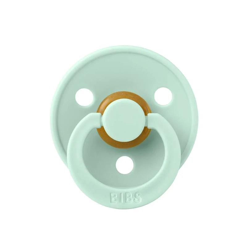Bibs Kulatý Colour Dudlík - vel. 1 - přírodní guma - Nordický Mint
