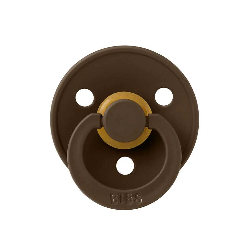 Bibs Kulatý Colour Dudlík - vel. 1 - přírodní guma - Mocha