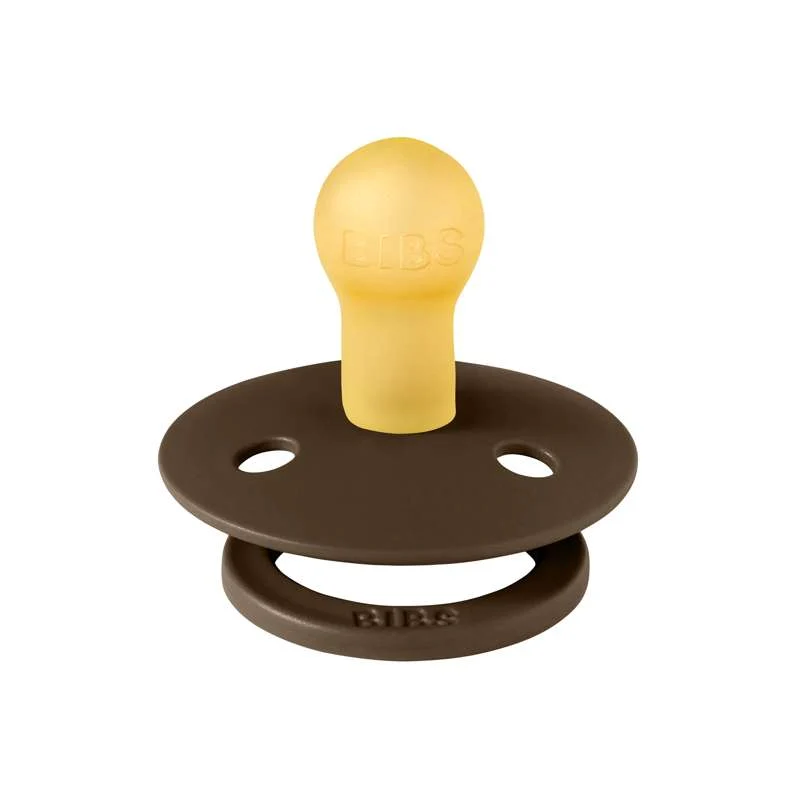Bibs Kulatý Colour Dudlík - vel. 1 - přírodní guma - Mocha
