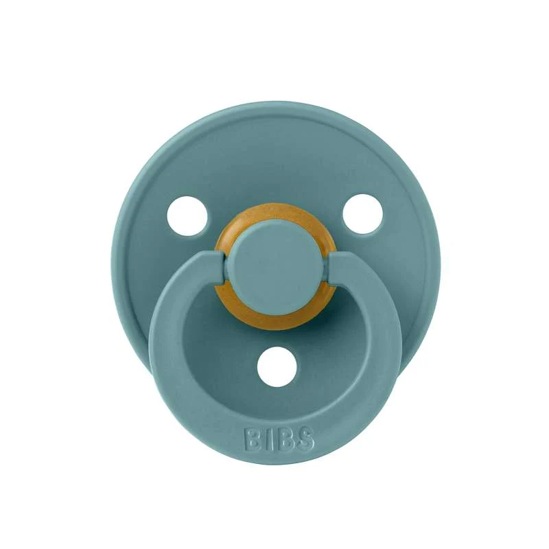 Bibs Kulatý Colour Dudlík - vel. 1 - přírodní guma - Islandské moře