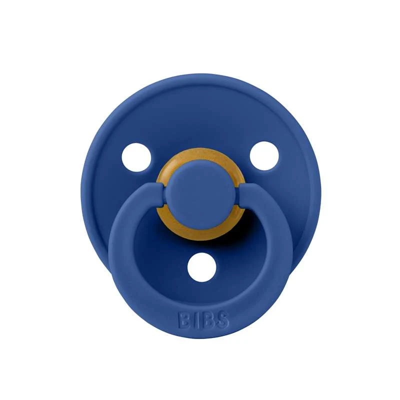 Bibs Kulatý Colour Dudlík - vel. 1 - přírodní guma - Chrpa