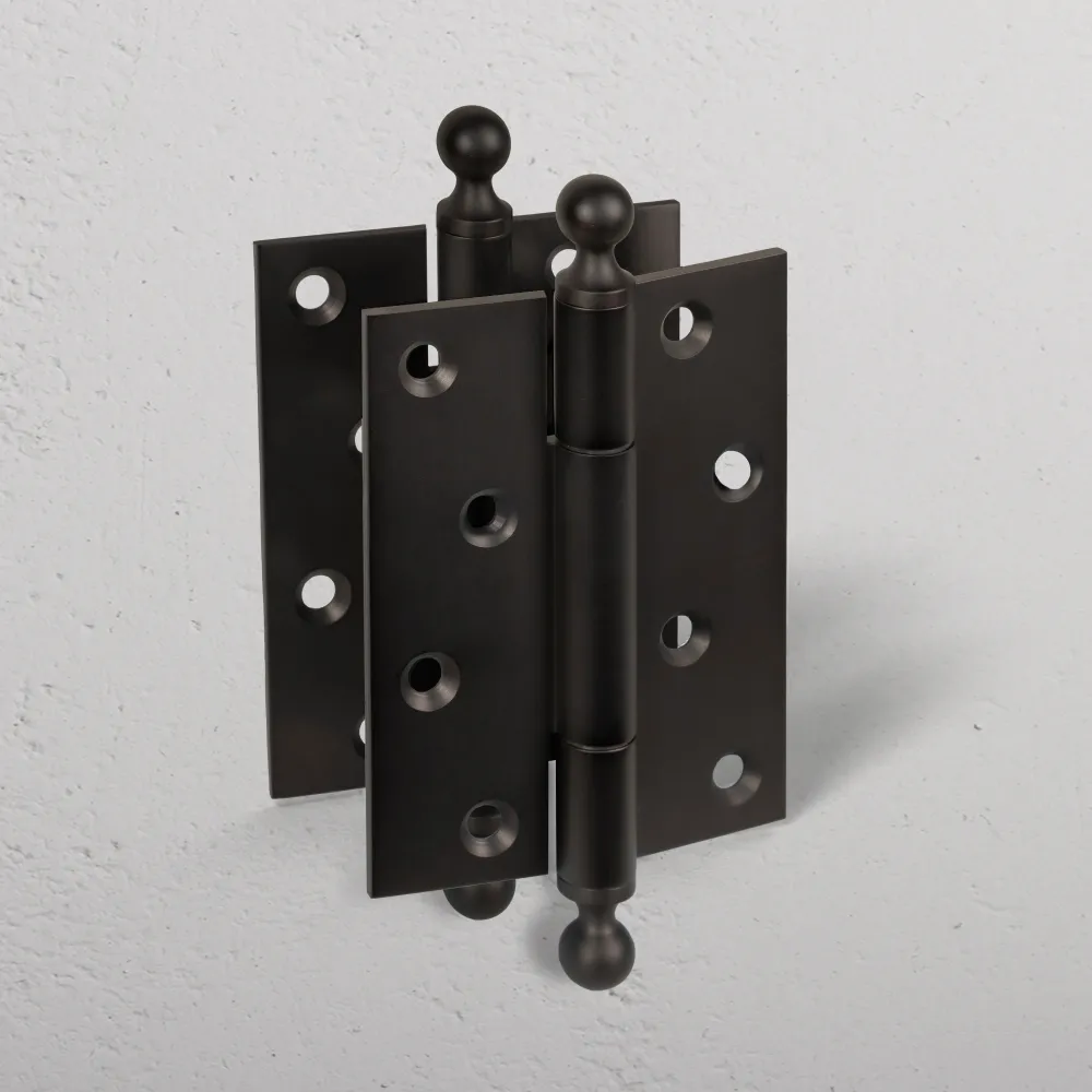 Maple Brass Door Hinge Pair FR60 - Warm finish