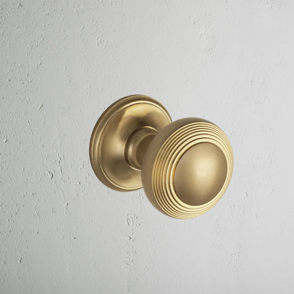 Závora Poplar Sprung Door Knob - Antique Zlatý kov