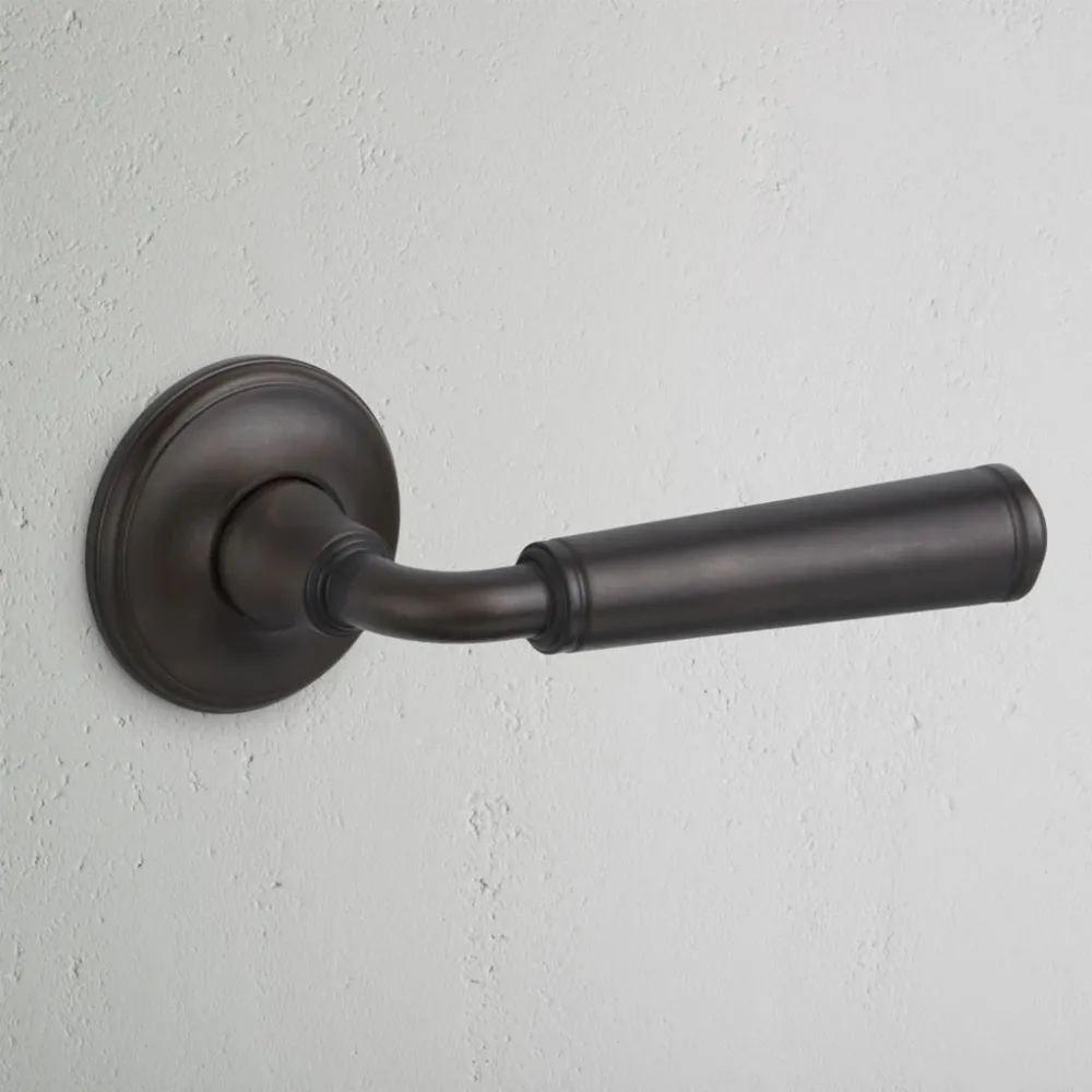 Digby Sprung Door Handle - Warm finish