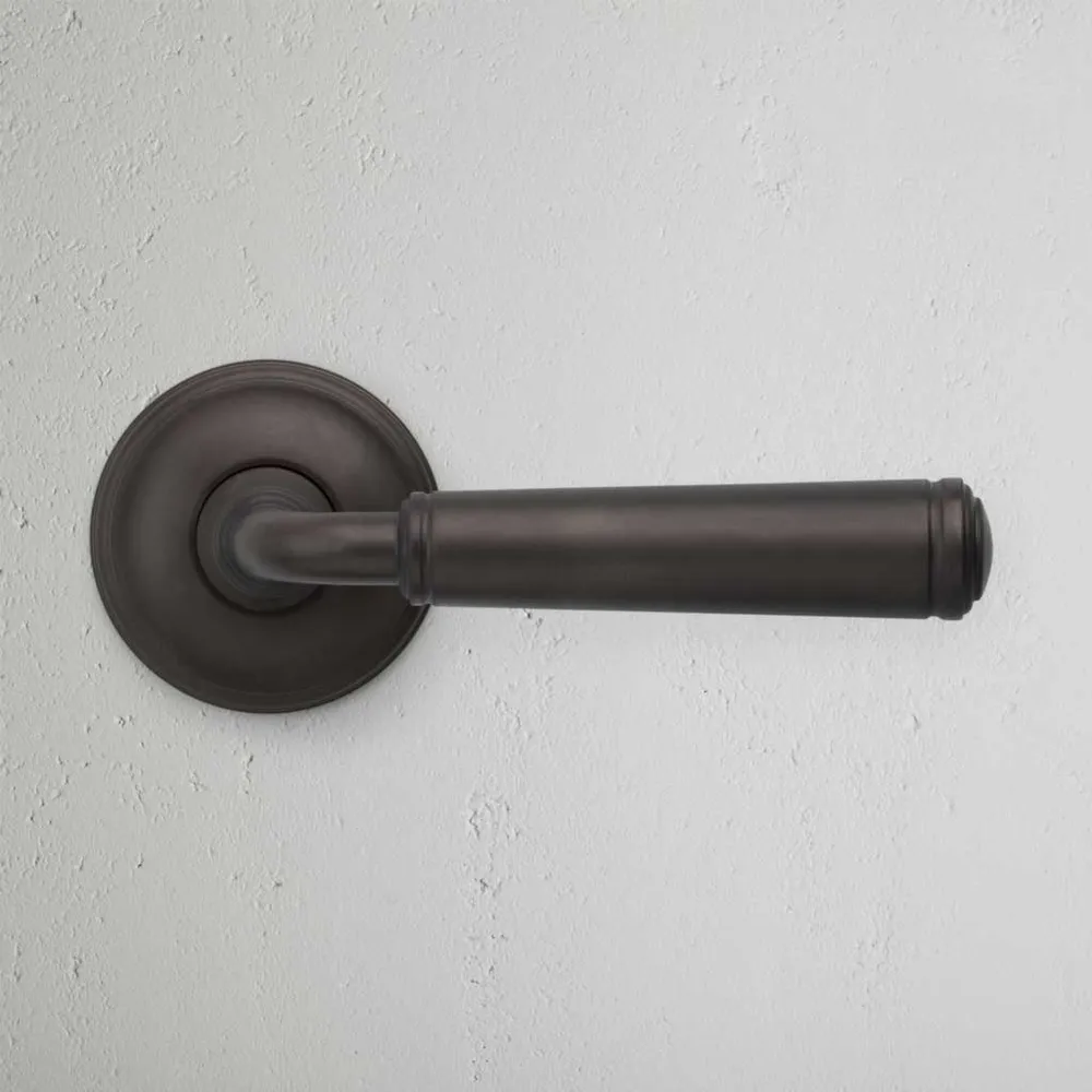 Digby Sprung Door Handle - Warm finish
