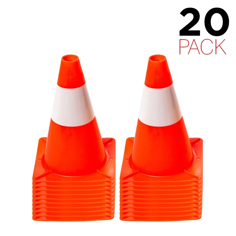 Flexibarrier Dopravní kužel 30cm - Sada - 20ks (Oranžová/Bílá)