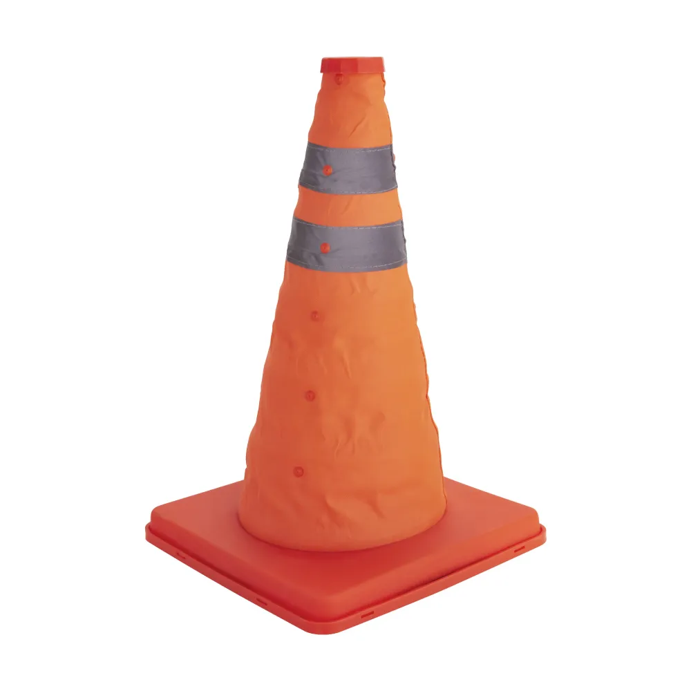 Skládací kužel s reflexními pruhy – 40 cm