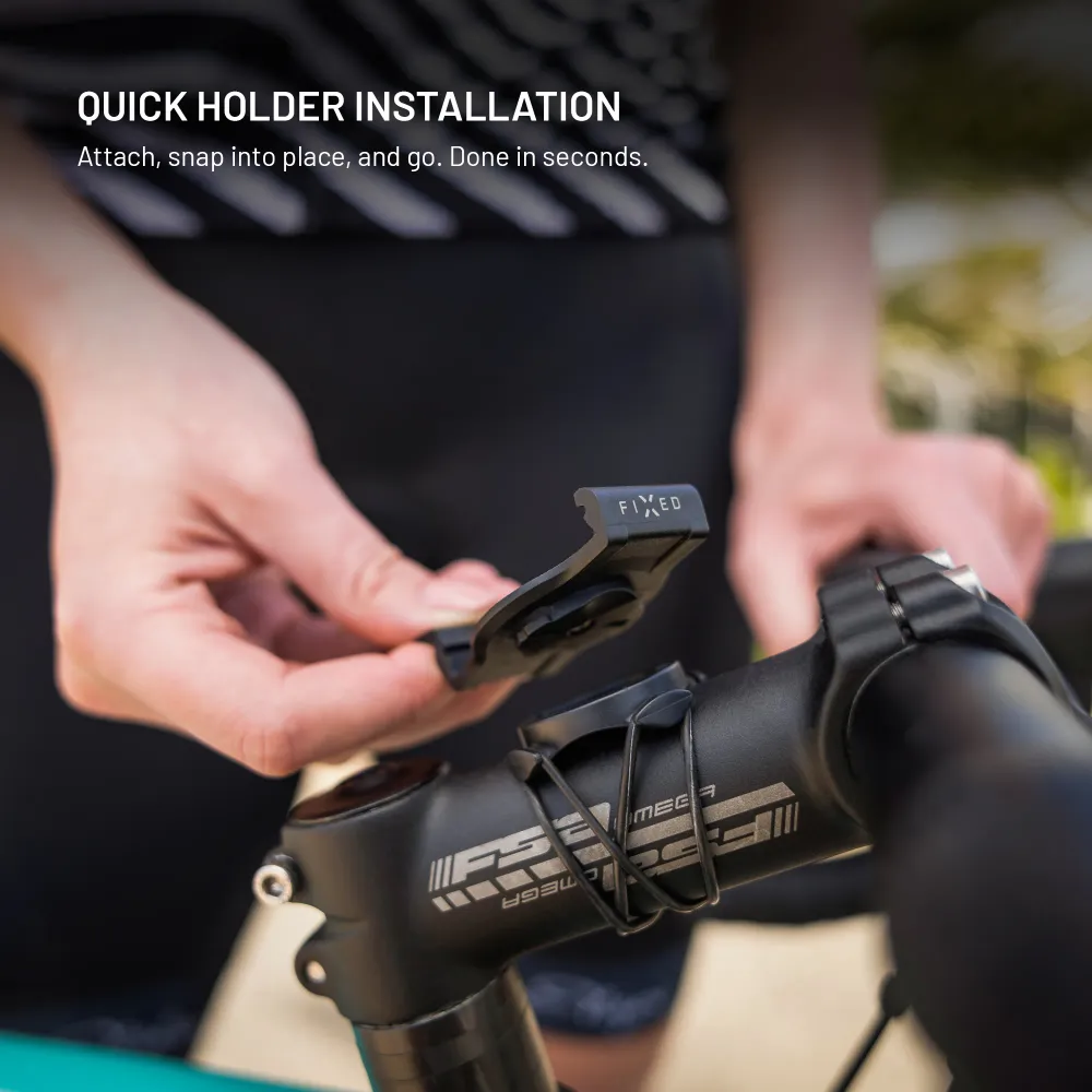 Držák chytrých hodinek na kolo FIXED Dock Garmin 26mm, černý