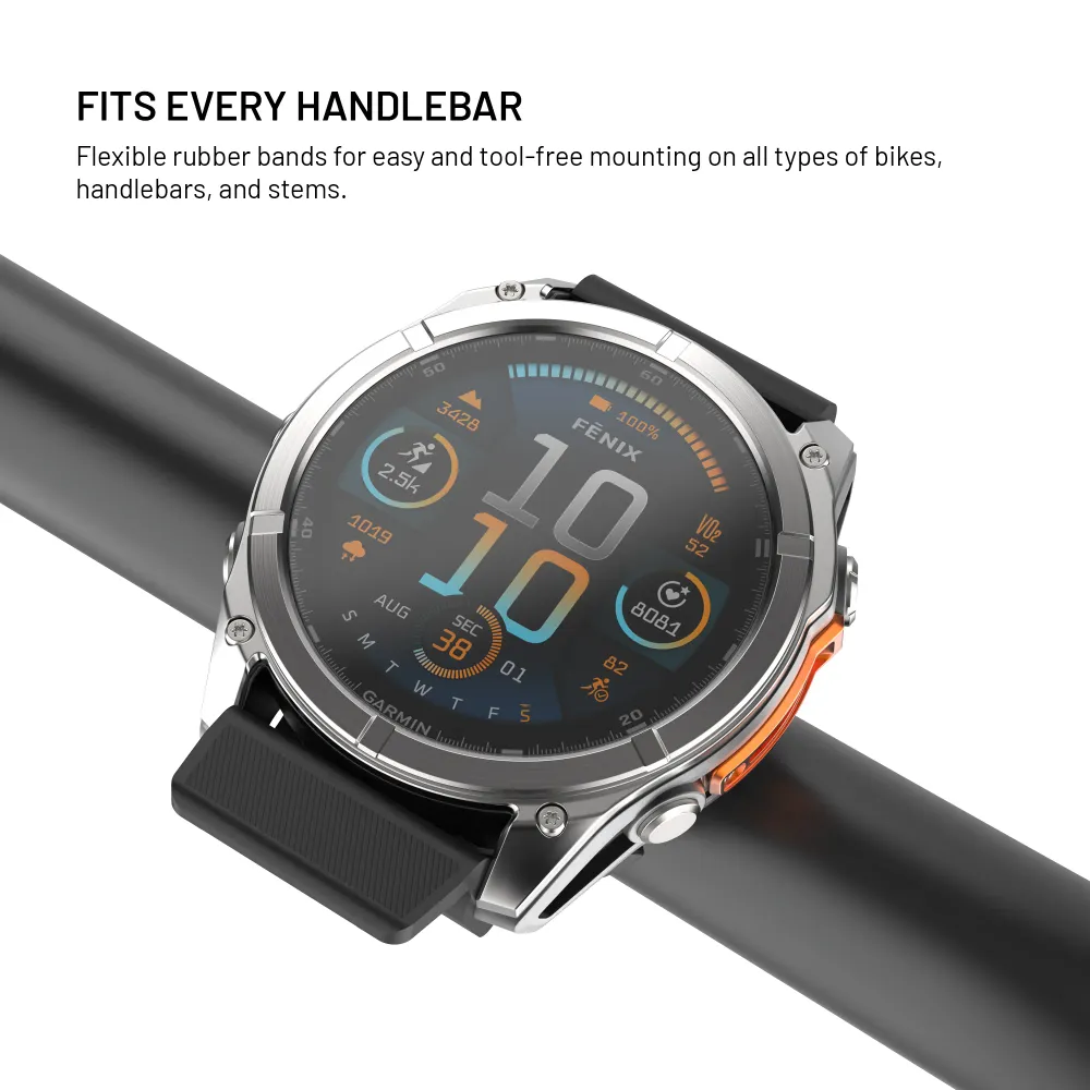 Držák chytrých hodinek na kolo FIXED Dock Garmin 26mm, černý