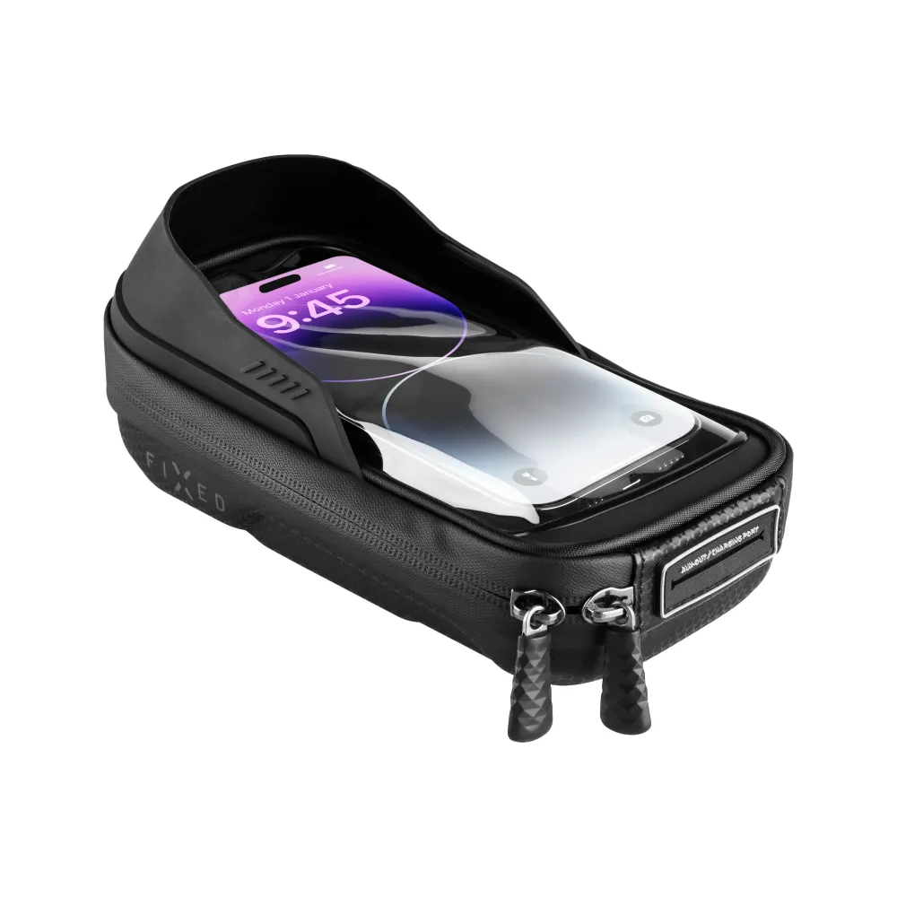 Odnímatelné pouzdro mobilního telefonu na kolo FIXED Bikee Bag 2, černý FIXED.zone shop