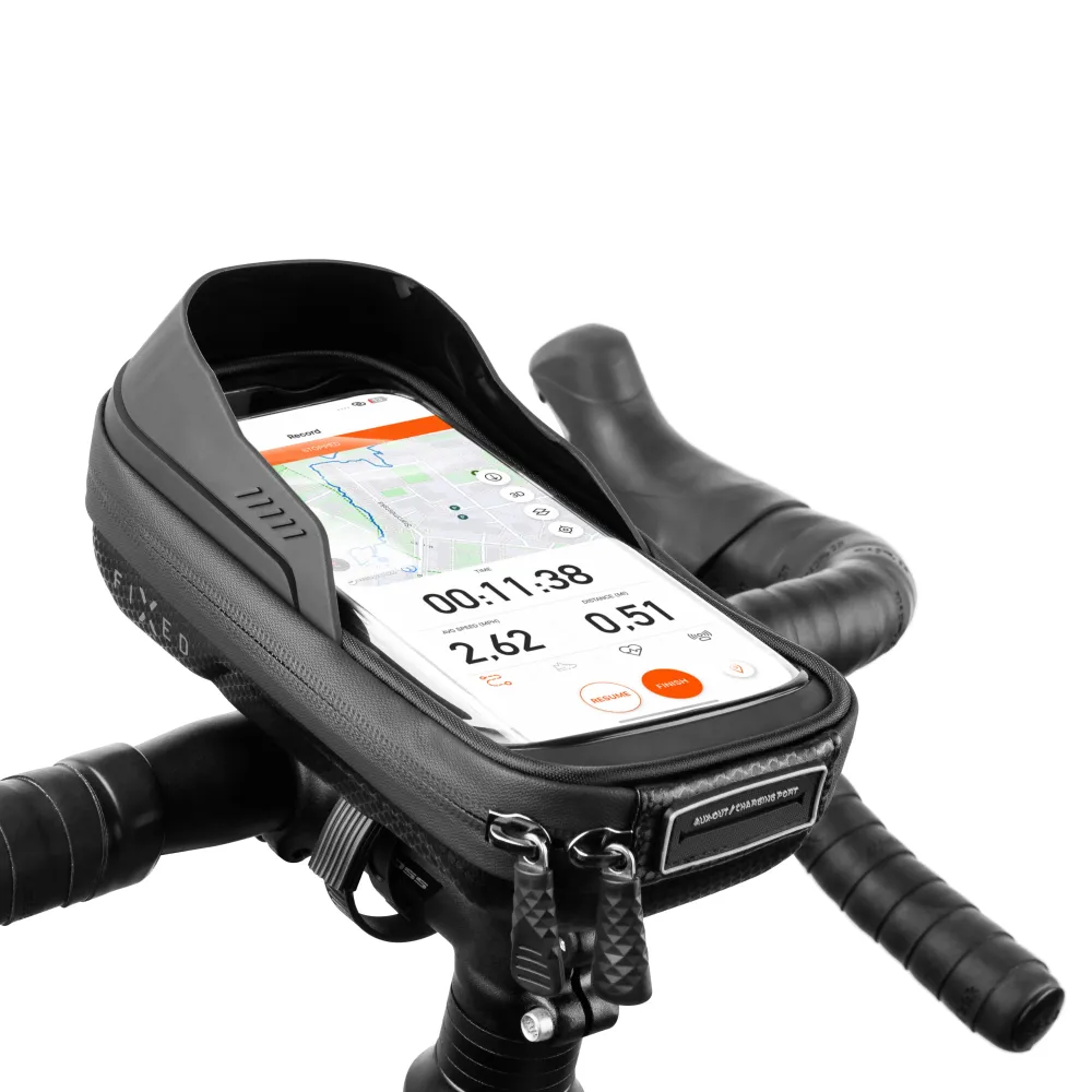 Odnímatelné pouzdro mobilního telefonu na kolo FIXED Bikee Bag 2, černý FIXED.zone shop
