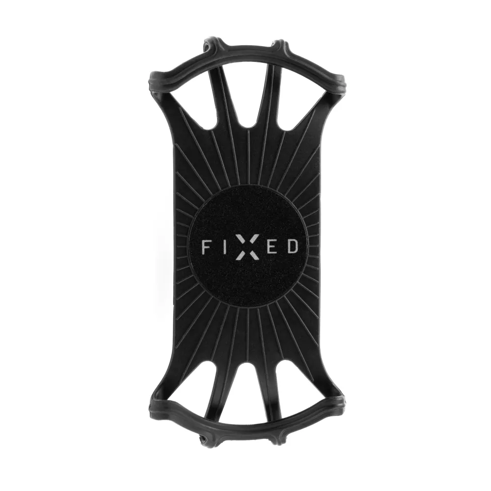Odnímatelný silikonový držák mobilního telefonu na kolo FIXED Bikee 2, černý FIXED.zone shop
