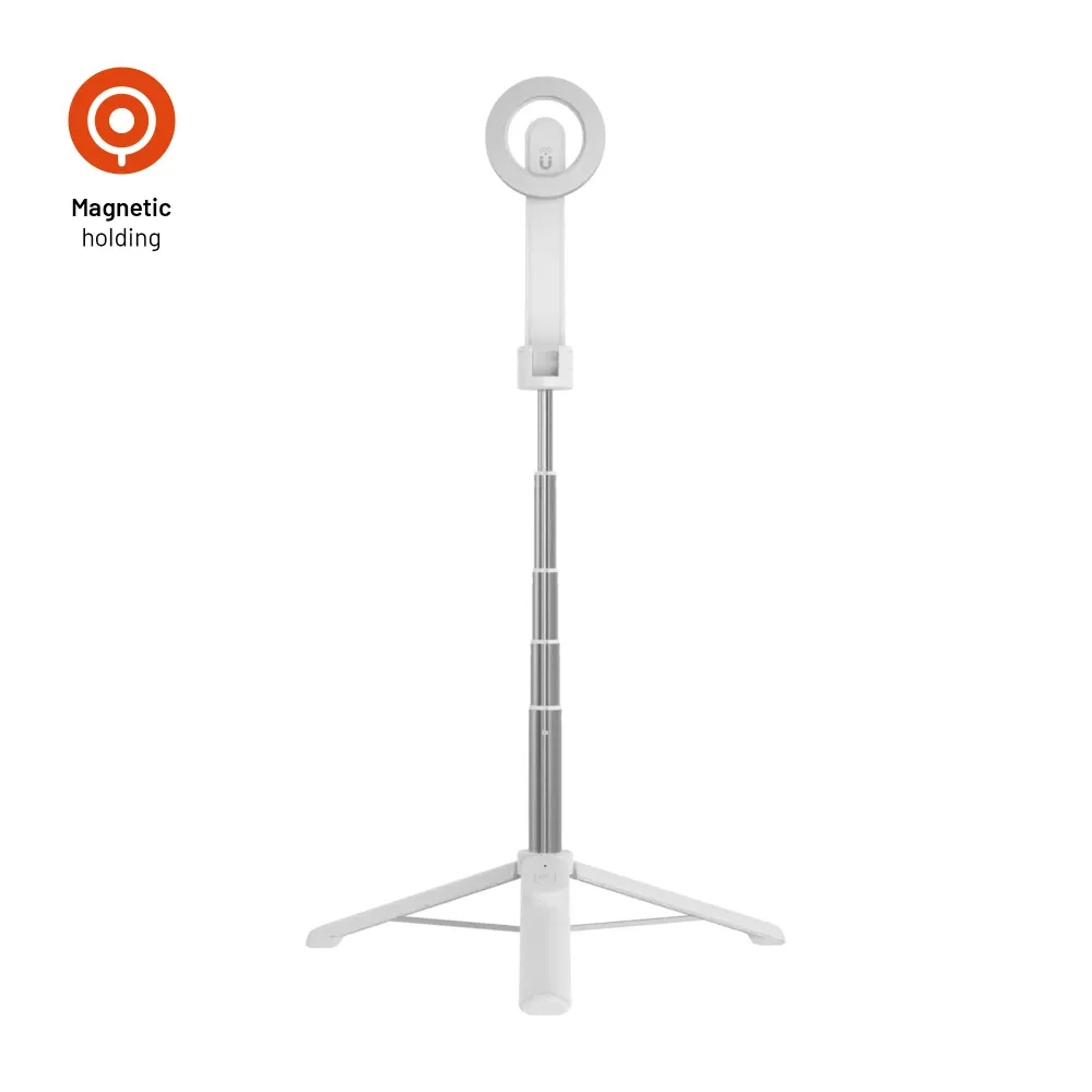 Selfie stick s tripodem FIXED MagSnap s podporou MagSafe bezdrátovou spouští, bílý FIXED.zone shop