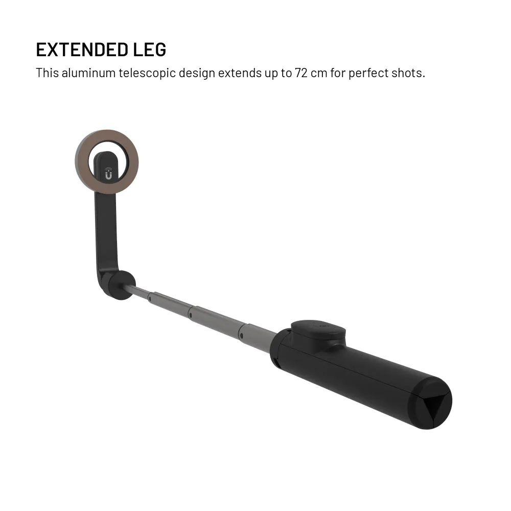 Selfie stick s tripodem FIXED MagSnap s podporou MagSafe bezdrátovou spouští, černý FIXED.zone shop