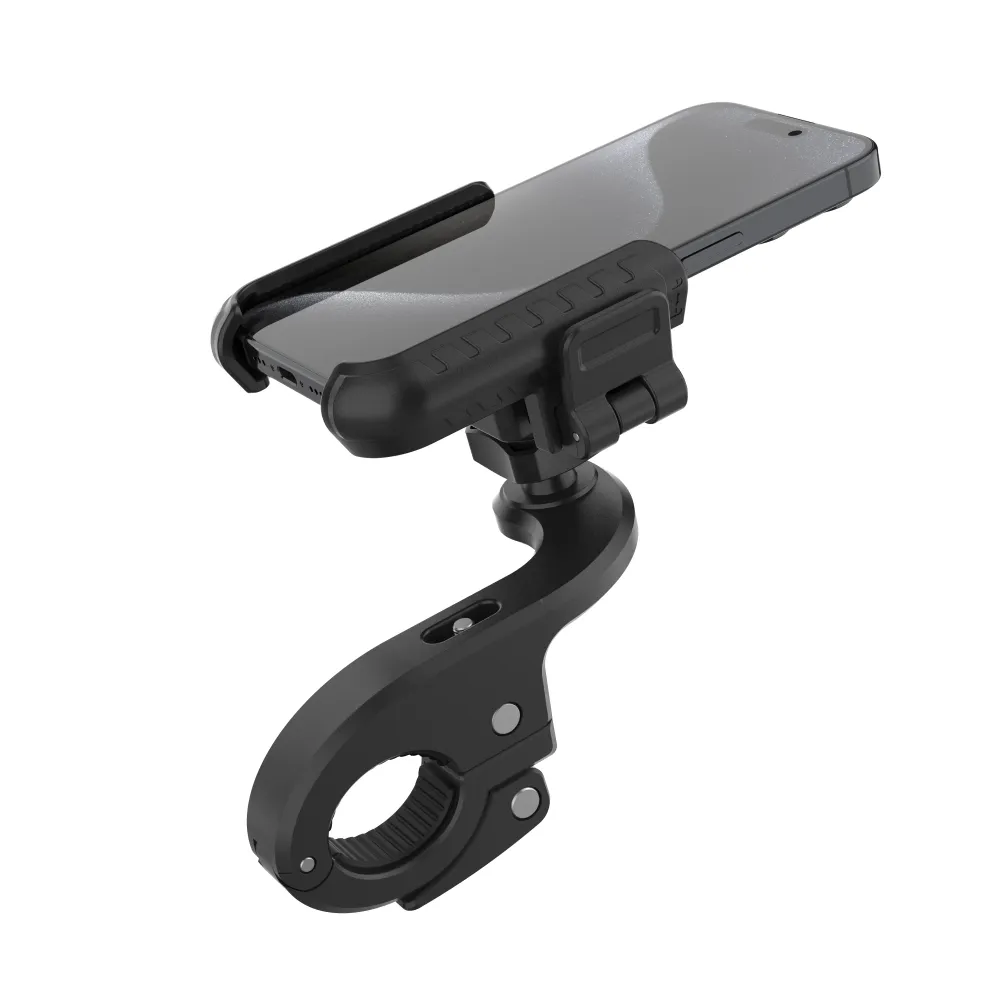Univerzální držák mobilního telefonu na kolo FIXED Bikee Plus Vista s uchycením na střed řídítek, černý