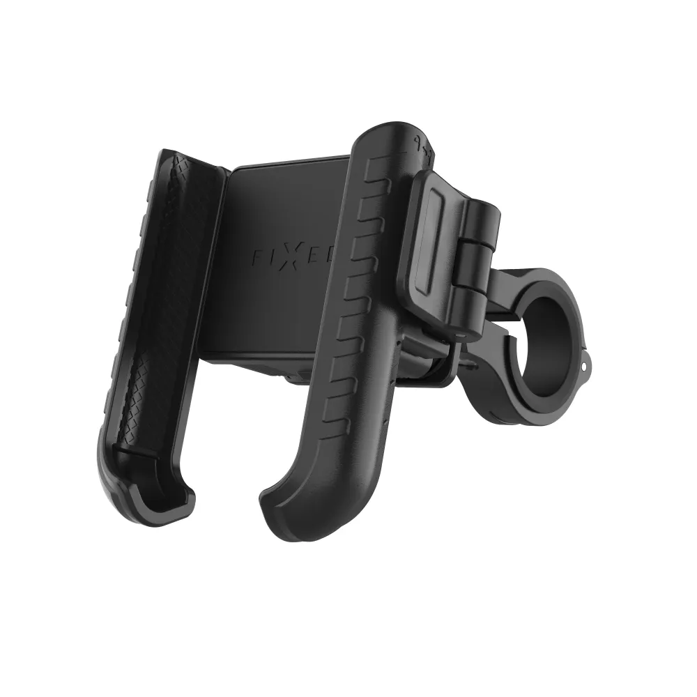 Univerzální držák mobilního telefonu na motorku kolo FIXED Bikee Anti-Shock s antivibračním modulem, černý