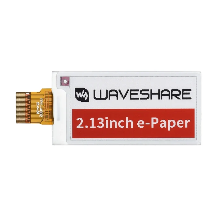 Waveshare 2,13palcový E-Ink Raw displej tříbarevný