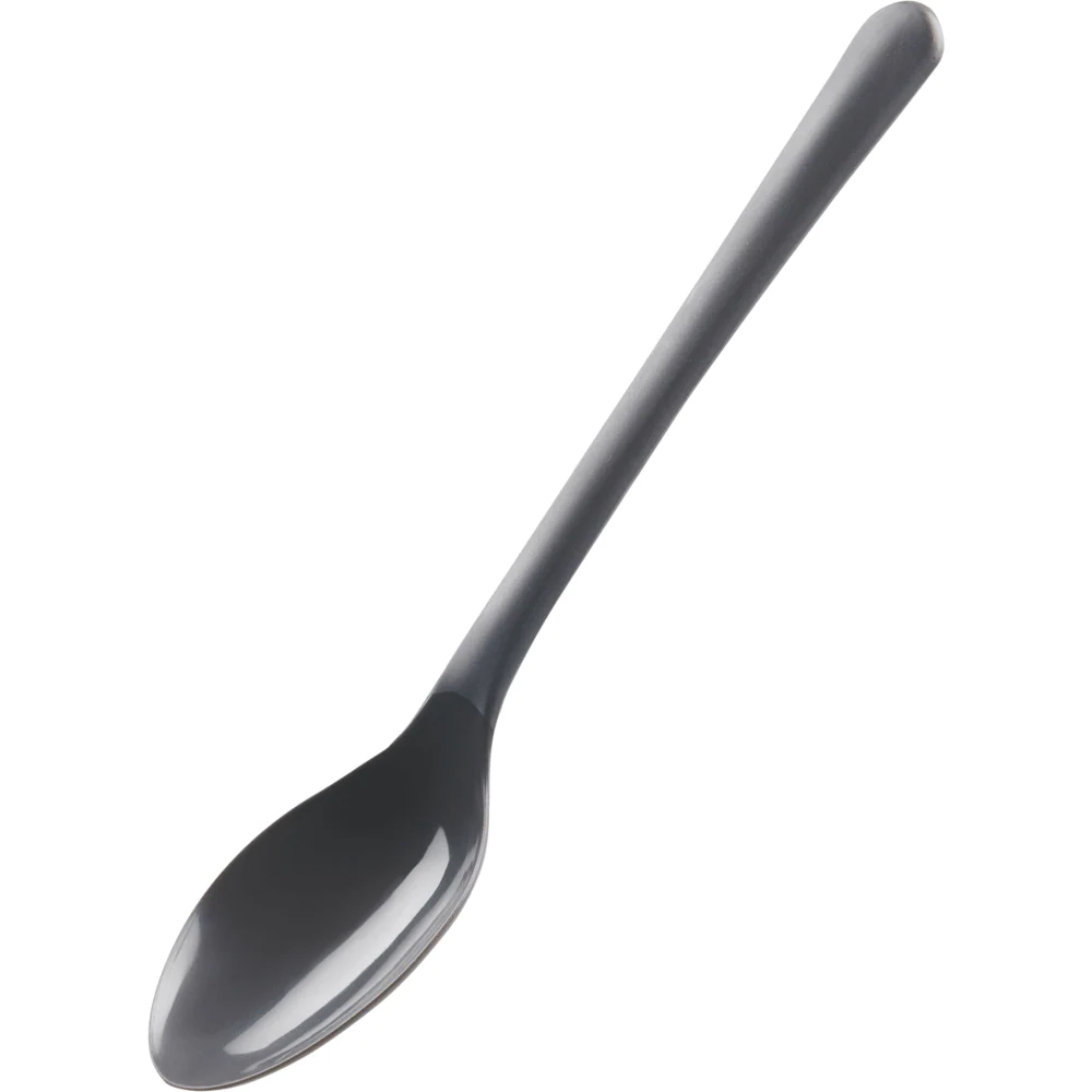 Colher reutilizável, 18,5 cm, preta, pp | Pacote (50 casais)