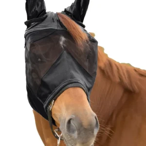 Ergonomický komfort Premium masque anti-mouches avec oreilles Black C