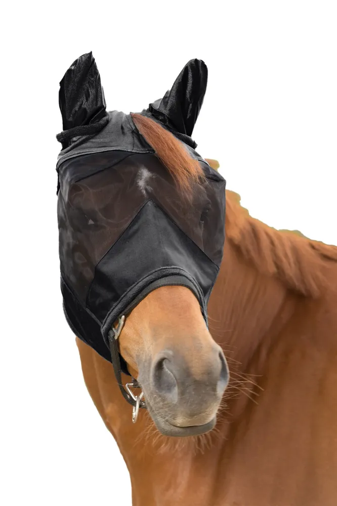 Skutečně bezdrátové Premium masque anti-mouches avec oreilles Black X-Full