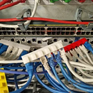 Nízkonapěťový Organizador de cables Lan port RJ45 para reemplazo de dispositivos Orange