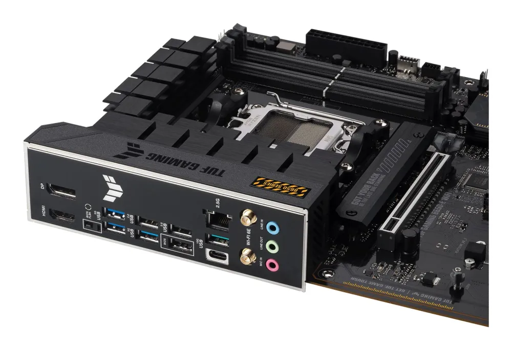 ASUS TUF GAMING B650-E WIFI - Motherboard - ATX - Socket AM5 - AMD B650 Chipset - USB-C Gen2, USB 3.1 Gen 2 - Wi-Fi 6E, Bl...