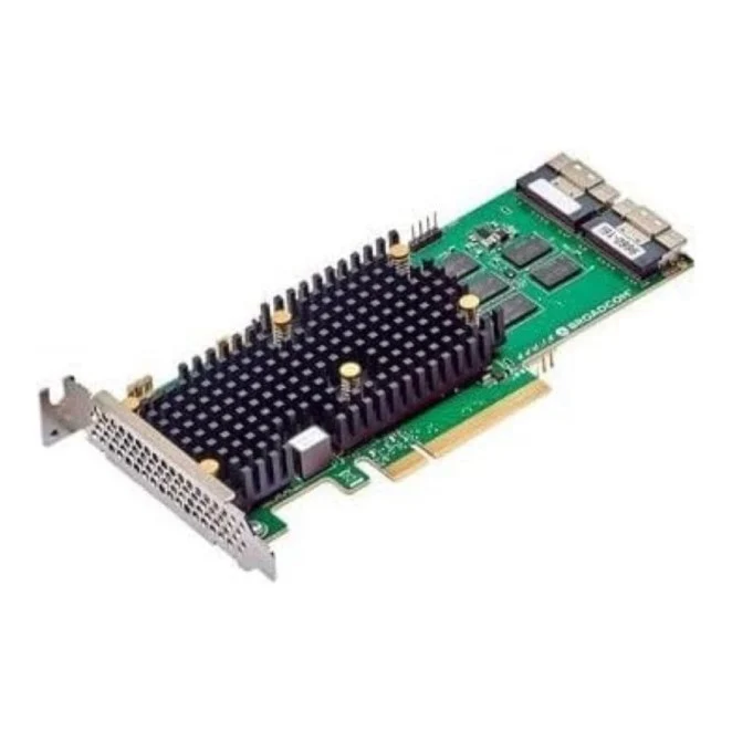Broadcom MegaRAID 9660-16i - Storage controller (RAID) - 16 Channel - SATA 6Gb/s / SAS 24Gb/s / PCIe 4.0 (NVMe) - RAID 0,...