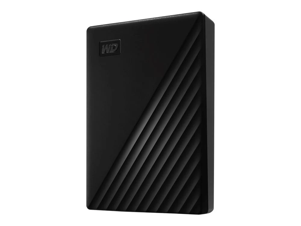 WD My Passport WDBPKJ0050BBK - Hard drive - encrypted - 5 TB - external (portable) - USB 3.2 Gen 1 - 256-bit AES - black W...
