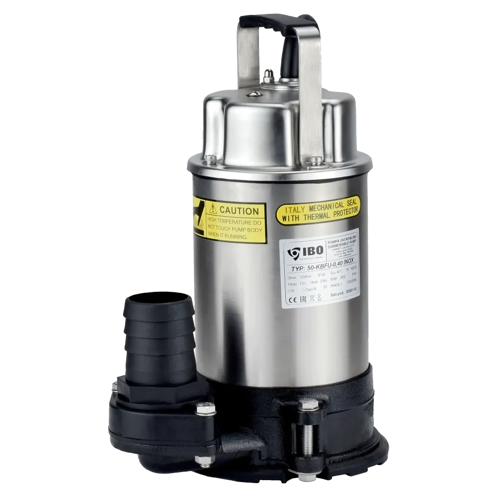Hanba čerpadla KBFU inox 50-0,40 m (0,4 kW, 230 V)