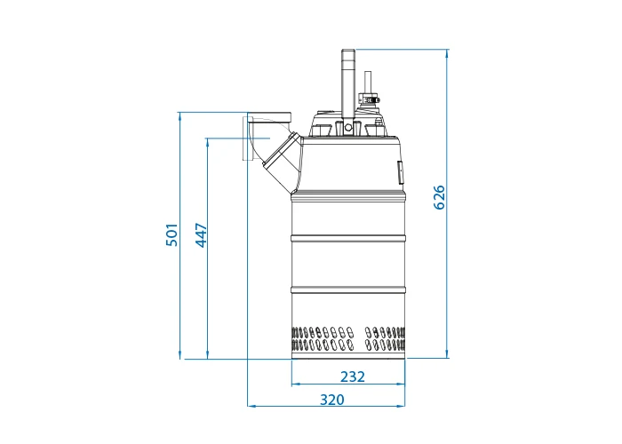 Kappa K120,2,50 m - H (1,2 kW, 230 V) Hanba čerpadla