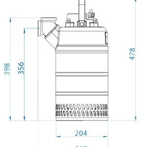 Kappa K120.2.50 M/G - H (1,2 kW, 230 V) Hanba čerpadla s plavcem