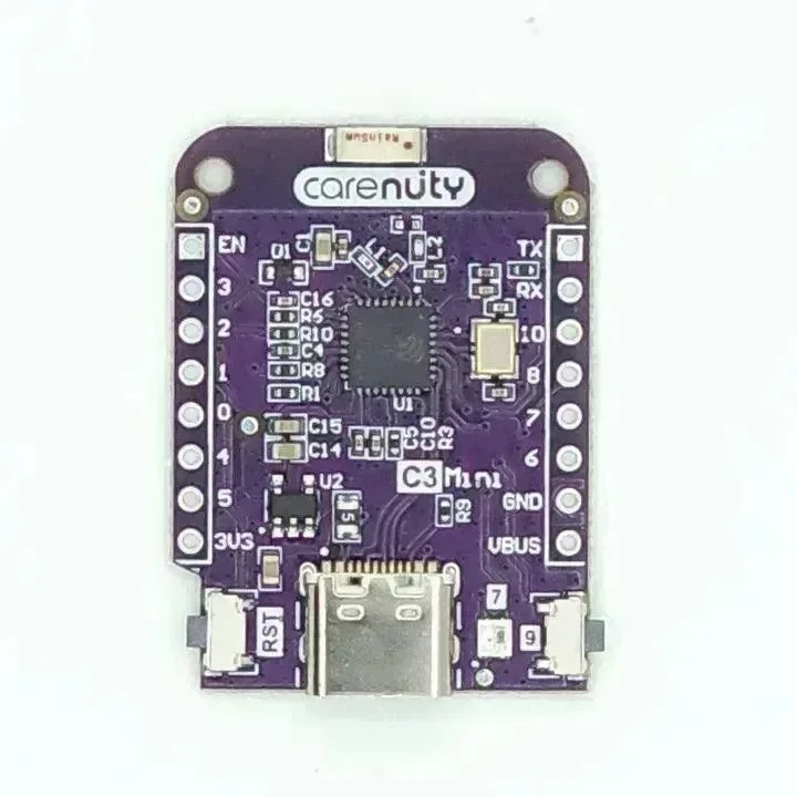 Carenuity Original C3-Mini v2.2.1: Vývojová deska ESP32-C3 pro IoT