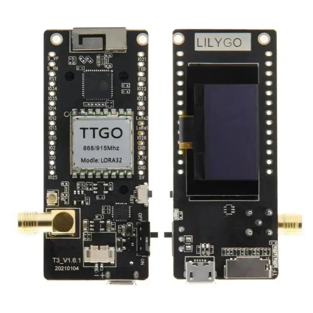 LILYGO LoRa32 V2.1 ESP32 433/868/915MHZ 0,96 palcový OLED WIFI SD karta
