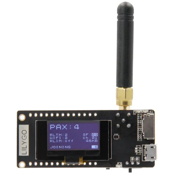 LILYGO LoRa32 V2.1 ESP32 433/868/915MHZ 0,96 palcový OLED WIFI SD karta
