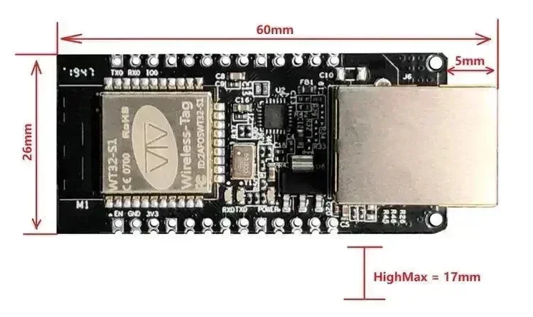 WT32-ETH01 - Ethernetový modul