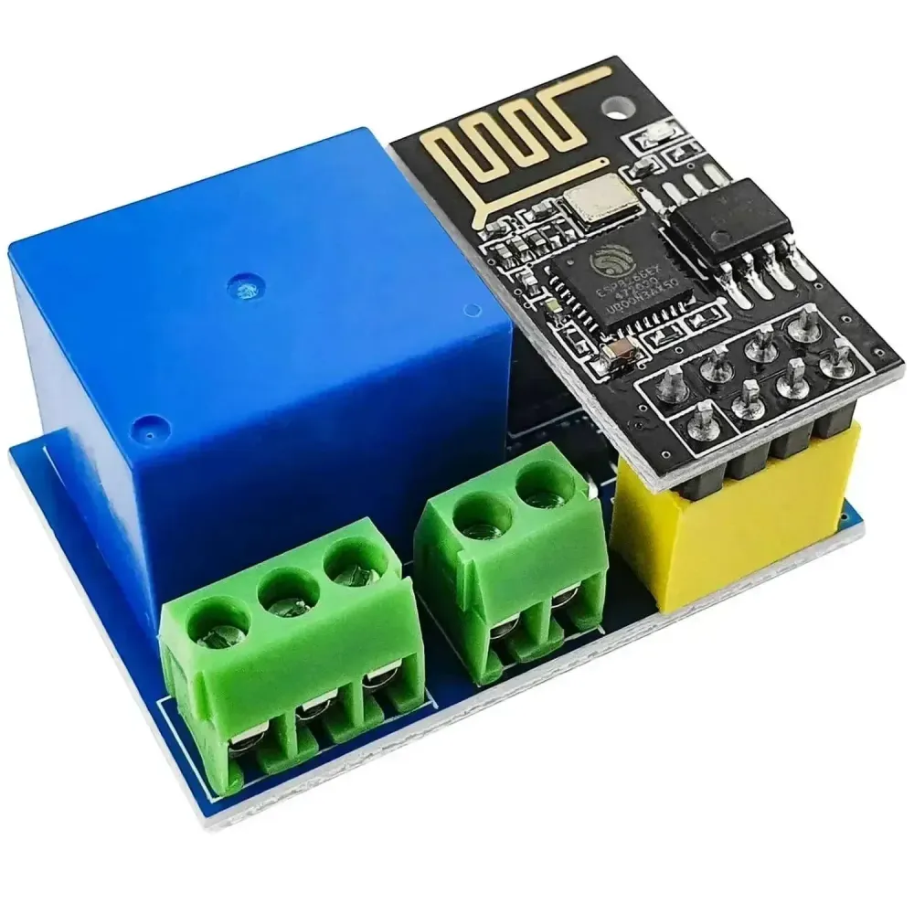 ESP8266-01S ESP-01S WiFi modul 5V s reléovým adaptérem