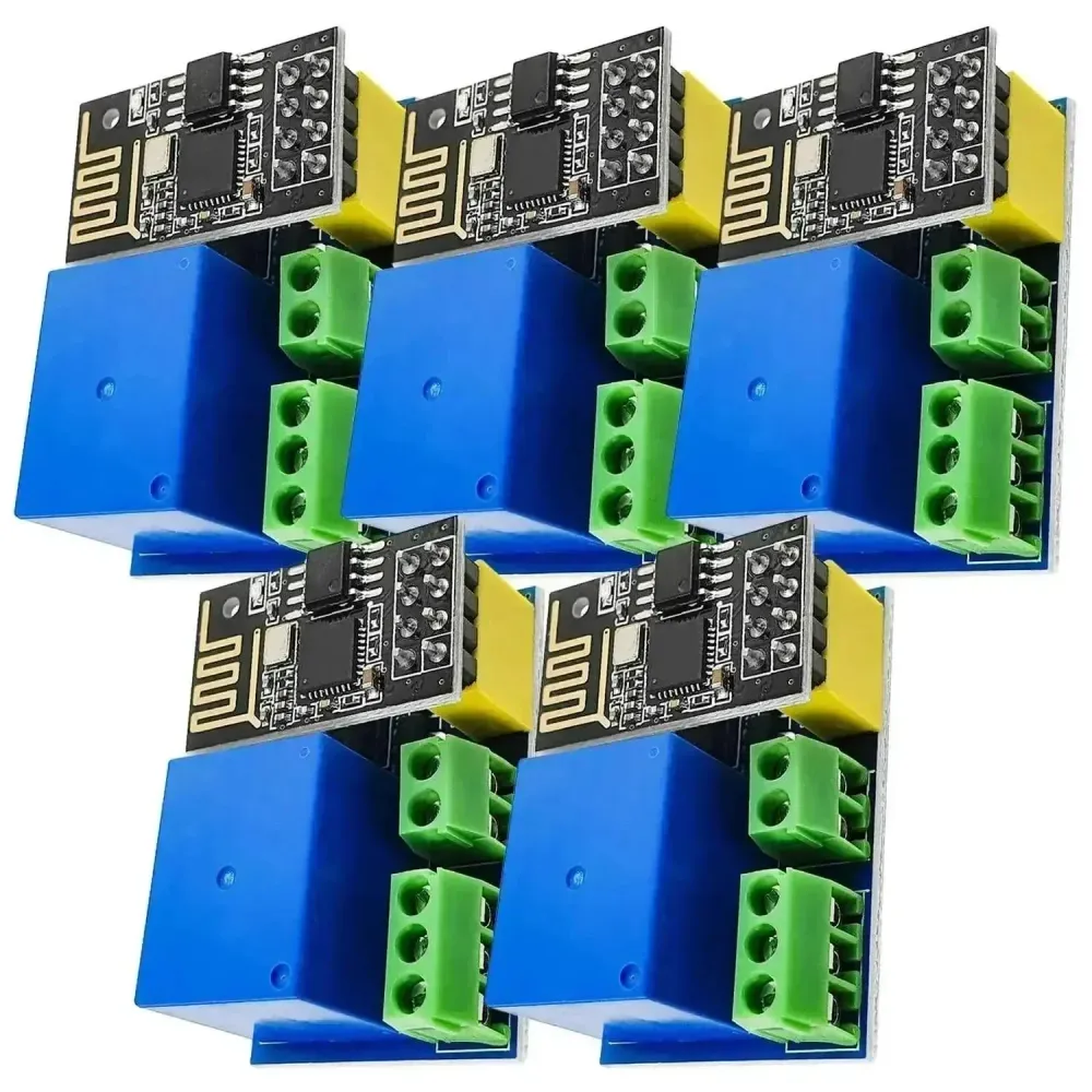 ESP8266-01S ESP-01S WiFi modul 5V s reléovým adaptérem