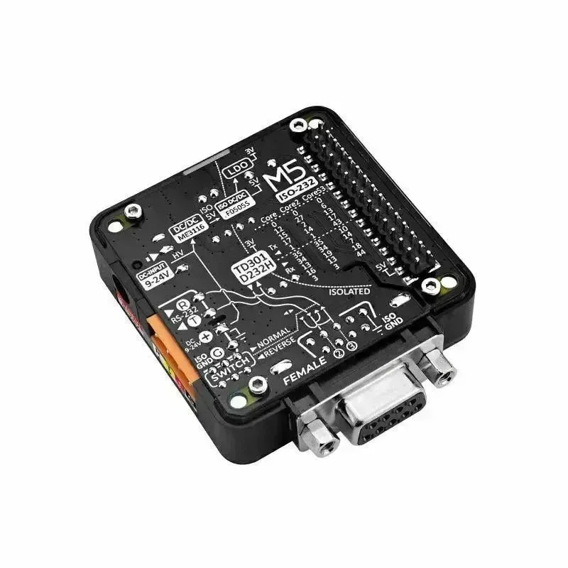 M5stack RS232 modul 13.2 s DB9 samičím konektorem