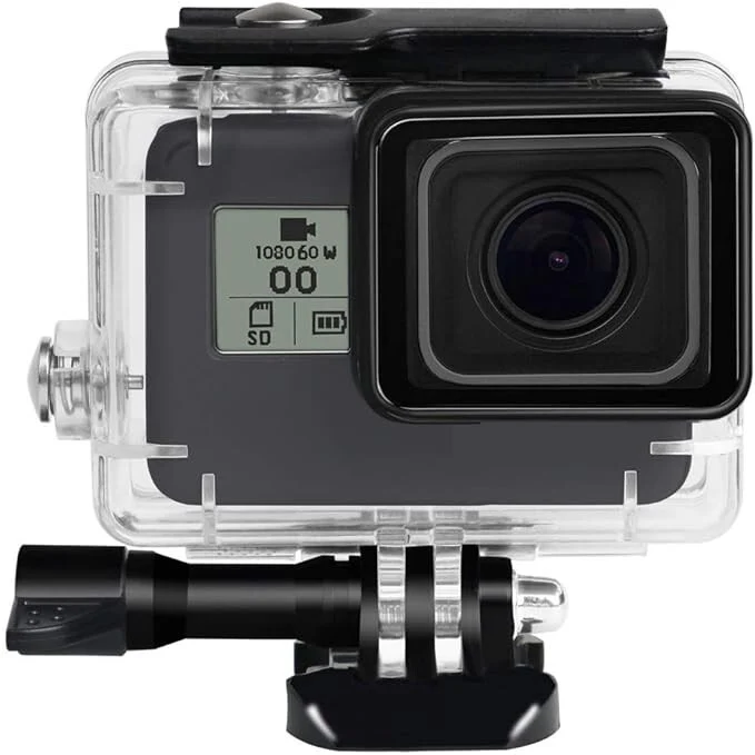 Lupholue GoPro Vodotěsné Průhledné Pouzdro do 50 m - Červený Filtr Potápěčské Pouzdro pro Podvodní Natáčení