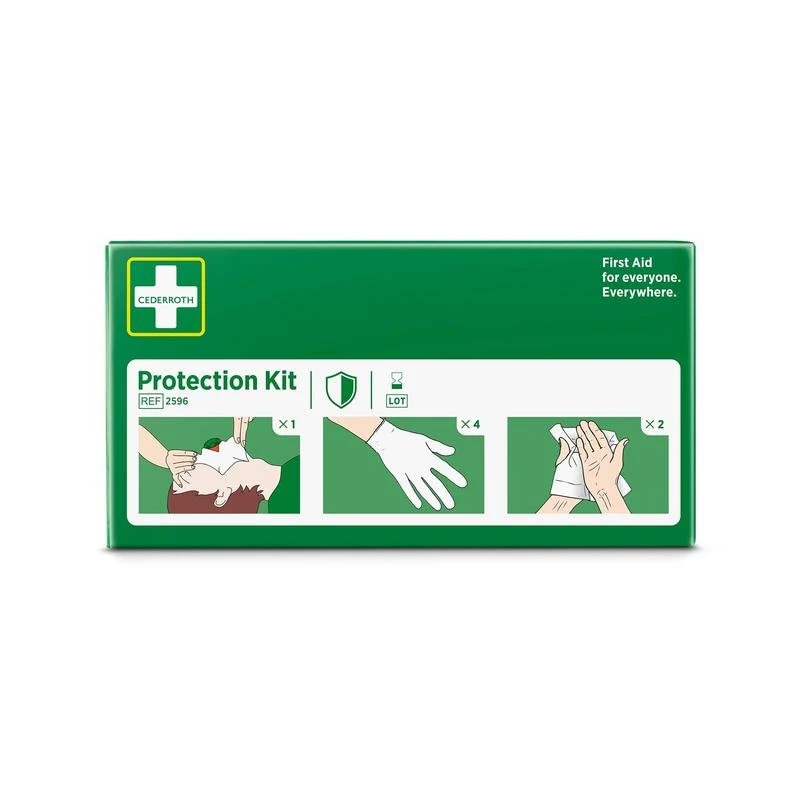 Beschermingsset (inclusief handschoenen, veiligheidshuidreiniger, Atemanda met één wegklep) | Pack (1 stuk)